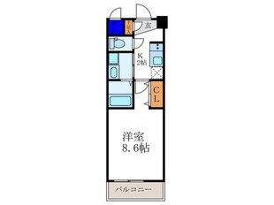 エスカーサ京都西陣（409）の物件間取画像